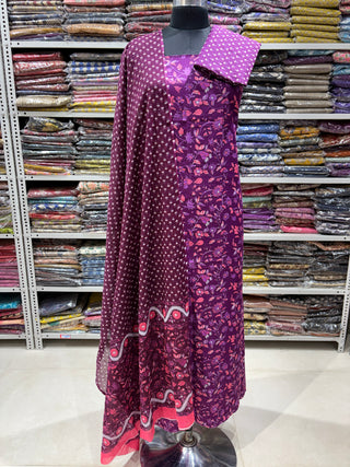 Handblock Cotton Suit Material with Cotton Dupatta
