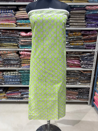 Handblock Cotton Suit Material with Cotton Dupatta
