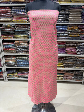Handblock Cotton Suit Material with Cotton Dupatta