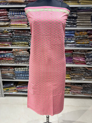 Handblock Cotton Suit Material with Cotton Dupatta