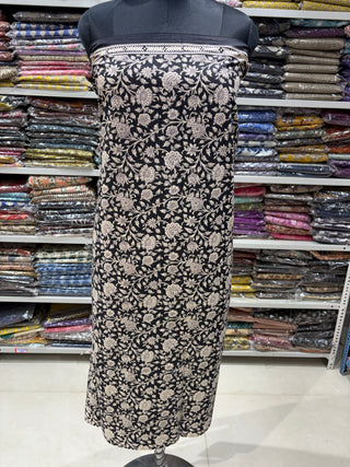 Handblock Cotton Suit Material with Cotton Dupatta