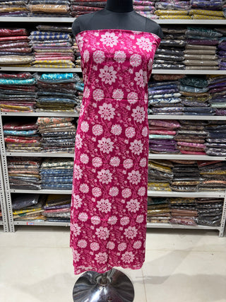 Handblock Cotton Suit Material with Cotton Dupatta