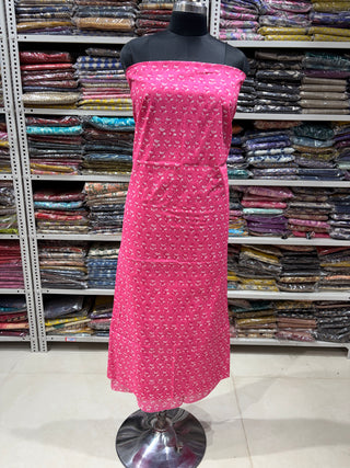 Handblock Cotton Suit Material with Cotton Dupatta