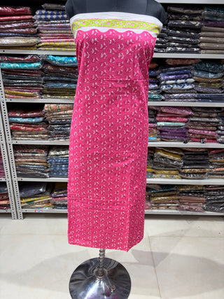 Handblock Cotton Suit Material with Cotton Dupatta