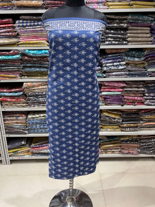 Handblock Cotton Suit Material with Cotton Dupatta
