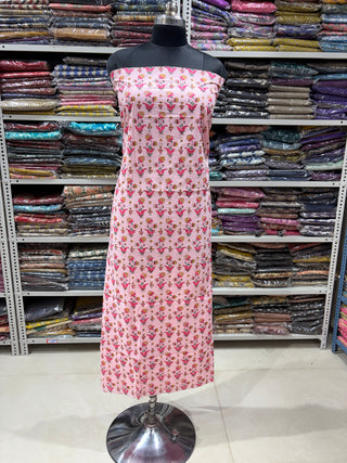 Handblock Cotton Suit Material with Cotton Dupatta