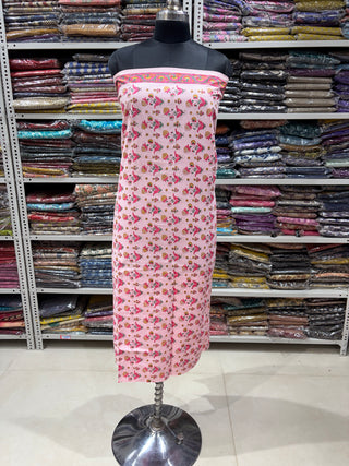 Handblock Cotton Suit Material with Cotton Dupatta