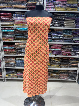 Handblock Cotton Suit Material with Cotton Dupatta