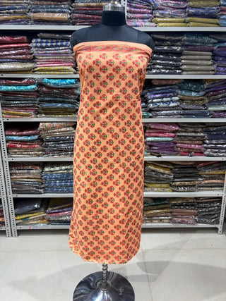 Handblock Cotton Suit Material with Cotton Dupatta