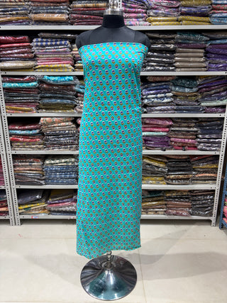Handblock Cotton Suit Material with Cotton Dupatta