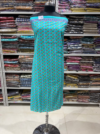 Handblock Cotton Suit Material with Cotton Dupatta