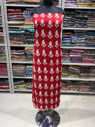 Handblock Cotton Suit Material with Cotton Dupatta