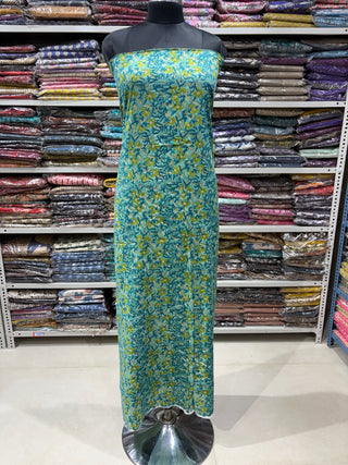 Handblock Cotton Office Wear Suit fabric with Kota Doria Dupatta(Suit Fabric #2334)