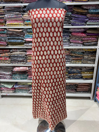 Cotton Handblock Office Wear Suit fabric with Kota Doria Dupatta