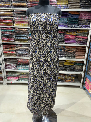 Cotton Kalamkari Handblock Office Wear Suit fabric with Kota doria Dupatta