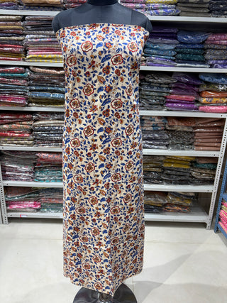 Handblock Cotton Suit Material with Kota Doria Dupatta