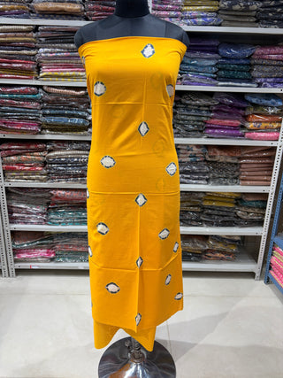 Cotton Handblock Office Wear Suit fabric with Kota Doria Dupatta