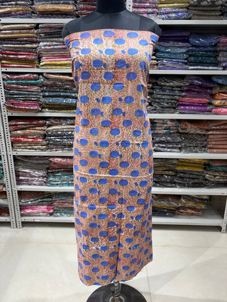 Cotton Handblock Office Wear Suit fabric with Kota doria Dupatta