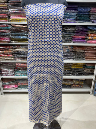 Cotton Handblock Office Wear Suit fabric with Kota Doria Dupatta