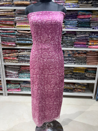 Hand block kota doria suit set for office wear (with extra lining included)