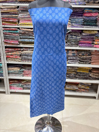 Cotton Handblock Office Wear Suit fabric with Kota Doria Dupatta