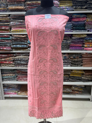 Office Wear Suit fabric with Pure Chiffon Dupatta