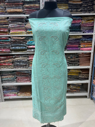 Office Wear Suit fabric with Pure Chiffon Dupatta