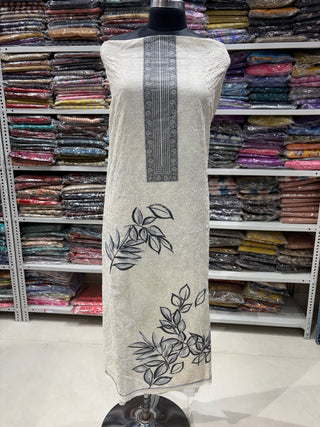 Embroidery Office Wear Suit Fabric with Cotton Dupatta