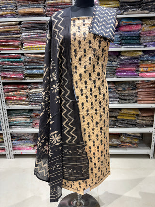 Cotton Office Wear Suit Fabric with Cotton dupatta