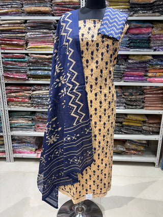 Cotton Office Wear Suit Fabric with Cotton dupatta