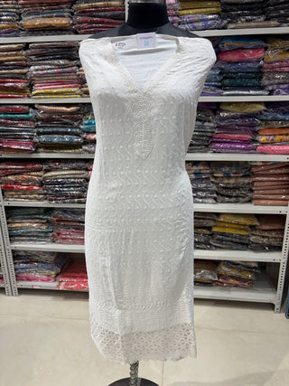 Cotton Office Wear Embroidery Suit Fabric with chiffon dupatta