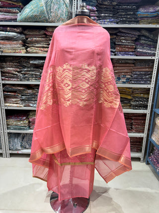 Chanderi Suit fabric and dupatta