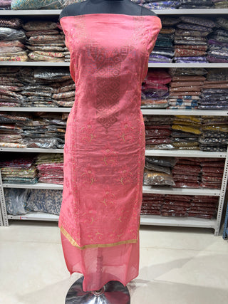 Chanderi Suit fabric and dupatta