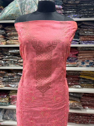 Chanderi Suit fabric and dupatta
