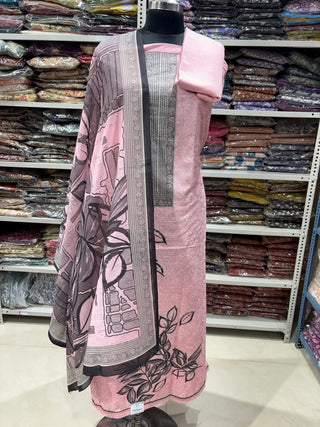 Embroidery Office Wear Suit Fabric with Cotton Dupatta