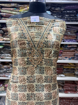 Tussar Office Wear Suit Fabric with tussar dupatta