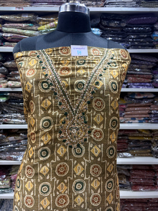 Tussar Office Wear Suit Fabric with tussar dupatta