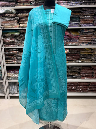 Cotton Office Wear Suit Fabric with Cotton dupatta