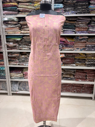 Mauve color Party Wear Banarasi silk Suit Fabric and silk dupatta