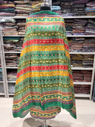 Crepe Party Wear Suit Fabric with crepe dupatta