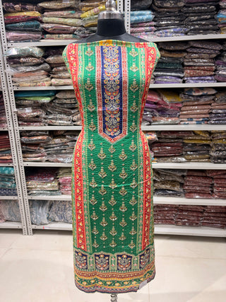 Crepe Party Wear Suit Fabric with crepe dupatta