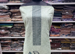 Embroidery Office Wear Suit Fabric with Cotton Dupatta