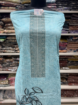 Embroidery Office Wear Suit Fabric with Cotton Dupatta