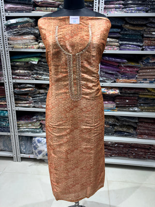 Tussar Office Wear Suit Fabric with Tussar dupatta