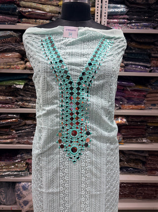 Georgette Party Wear Suit Fabric with georgette dupatta