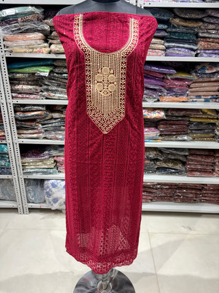 Georgette Party Wear Suit Fabric with georgette dupatta