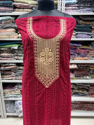 Georgette Party Wear Suit Fabric with georgette dupatta
