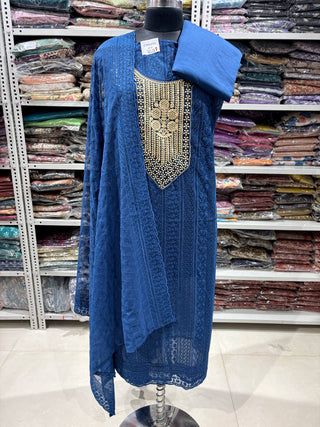 Georgette Party Wear Suit Fabric with Georgette dupatta