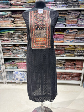 Georgette Party Wear Suit Fabric with crepe dupatta