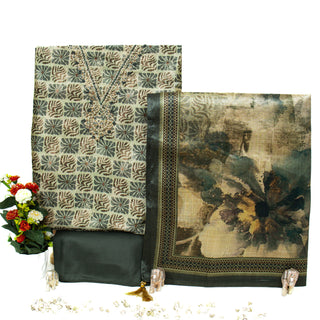 Tussar Office Wear Suit Fabric with tussar dupatta